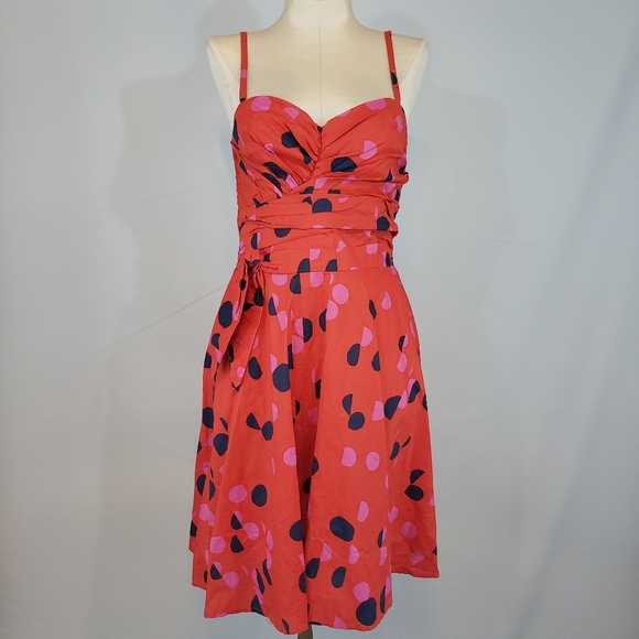 red polka dot sundress